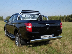 ТСС Защита задняя центральная 120х60 мм MITSUBISHI (митсубиси) L200 15- - Автоаксессуары и тюнинг