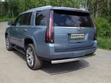 ТСС Защита задняя (овальная) 75х42 мм CADILLAC Escalade 14-