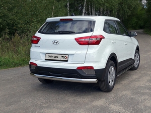 ТСС Защита задняя (овальная) 75х42 мм HYUNDAI (хендай) Creta (ix25) 15- - Автоаксессуары и тюнинг