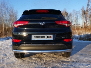 ТСС Защита задняя (овальная) 75х42 мм HYUNDAI (хендай) Tucson 16- - Автоаксессуары и тюнинг