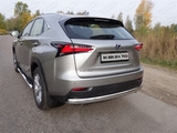 ТСС Защита задняя (овальная) 75х42 мм LEXUS (лексус) NX300h 14-