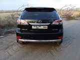 ТСС Защита задняя (овальная) 75х42 мм LEXUS RX270/RX350 12-