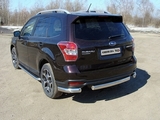 ТСС Защита задняя (овальная) 75х42 мм SUBARU (субару) Forester/форестер 16-