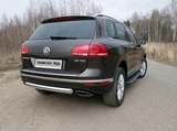 ТСС Защита задняя (овальная) 75х42 мм VW Touareg/туарег 14-