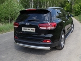 ТСС Защита задняя (овальная длинная) 75х42 мм KIA (киа) Sorento/Соренто Prime 15-