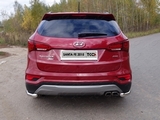 ТСС Защита задняя (уголки) 60, 3 мм (4WD) HYUNDAI (хендай) Santa FE 15-