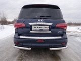 ТСС Защита задняя (уголки) 76, 1 мм INFINITI (инфинити) QX80 14-