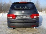 ТСС Защита задняя (уголки) 76, 1 мм SSANGYONG (ссанг енг) Kyron/кайрон 07-