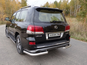 ТСС Защита задняя (уголки) 76, 1 мм (только для LX 570 Sport 2014) LEXUS (лексус) LX570 12- - Автоаксессуары и тюнинг