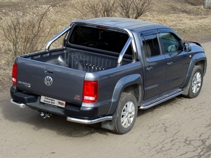 ТСС Защита задняя (уголки) 76, 1 мм VW Amarok/амарок 10- - Автоаксессуары и тюнинг