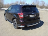 ТСС Защита задняя (уголки овальные) 75х42 мм SUBARU (субару) Forester/форестер 13-